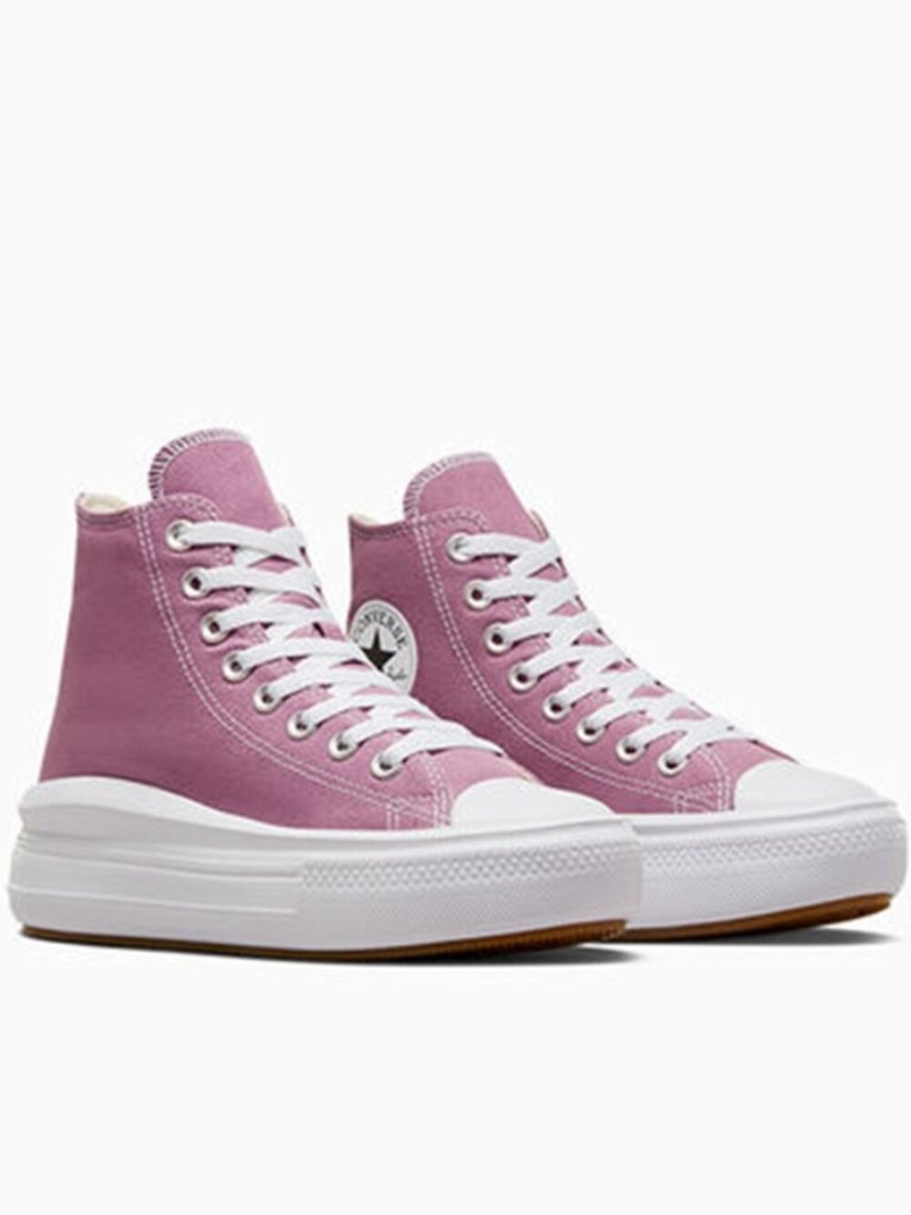 Converse Chuck Taylor All Star Move Hi Platform Sneakers CTAS Seasonal Dahlia - Picture 8 of 8